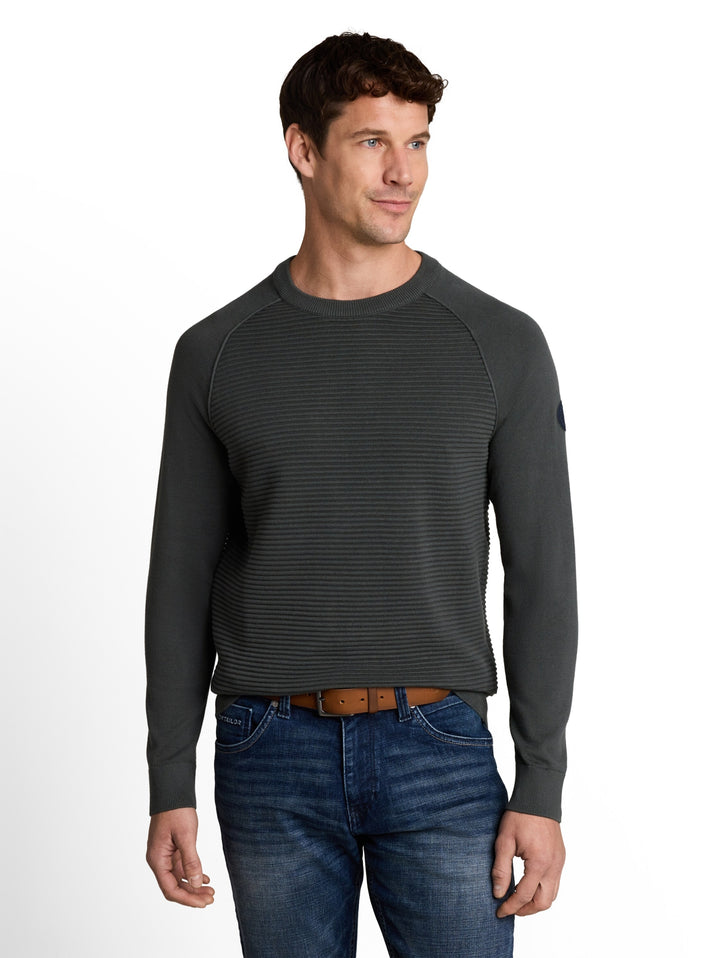 ottoman structured crew neck k, Darkest Olive 14406 Bild 11
