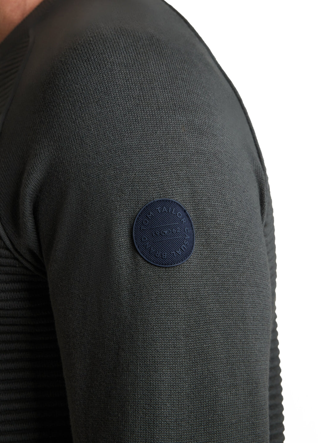 ottoman structured crew neck k, Darkest Olive 14406 Bild 6