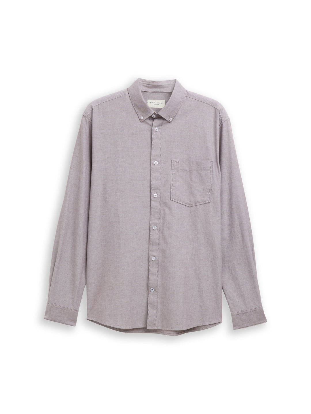 oxford shirt, brown white chambray 38935 Bild 1
