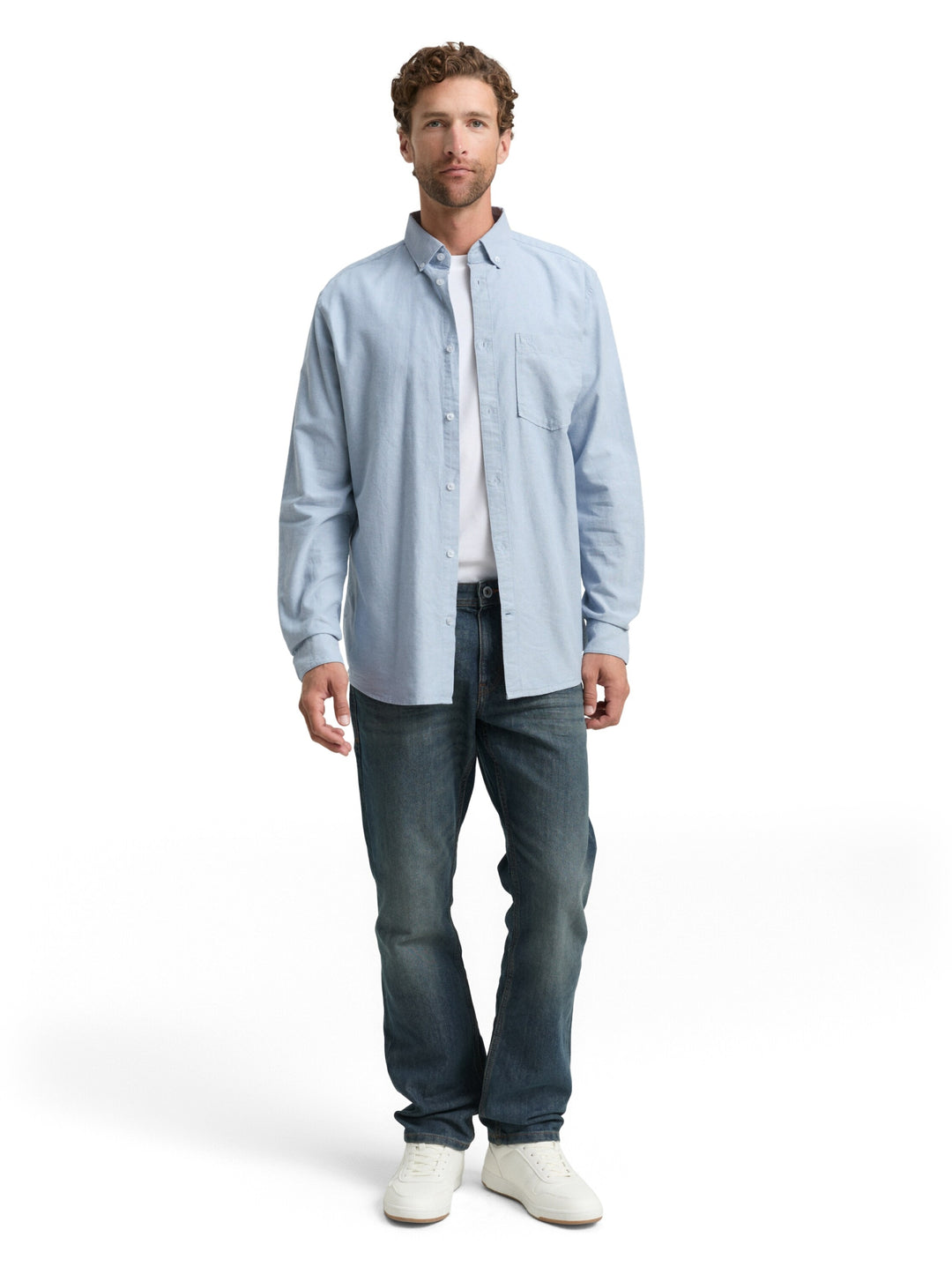 oxford shirt, light blue white chambray 38934 Bild 3
