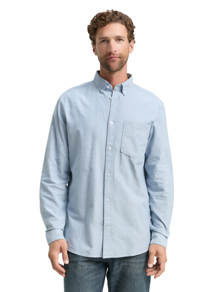 oxford shirt, light blue white chambray 38934 Bild 6