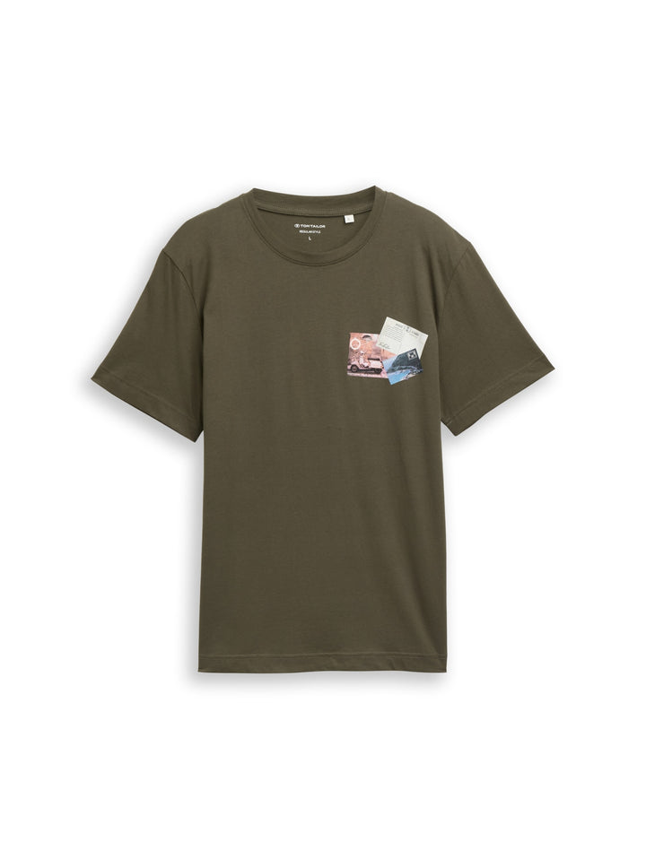 photo print t-shirt, deep leaf green 26543 Bild 1