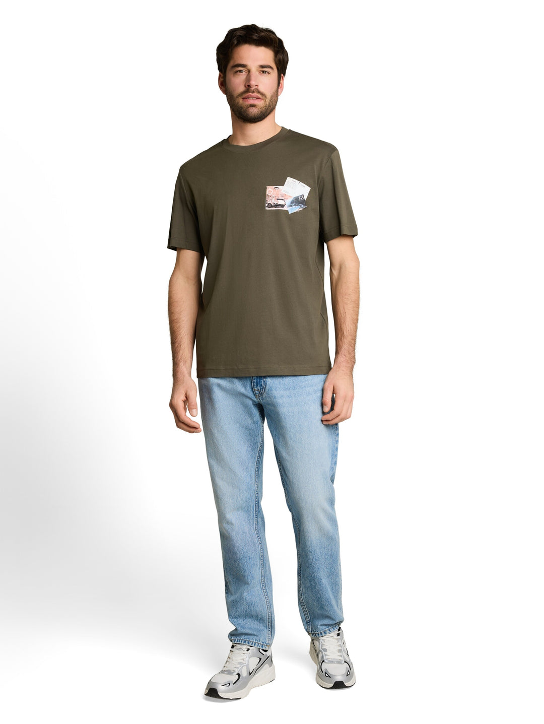 photo print t-shirt, deep leaf green 26543 Bild 3