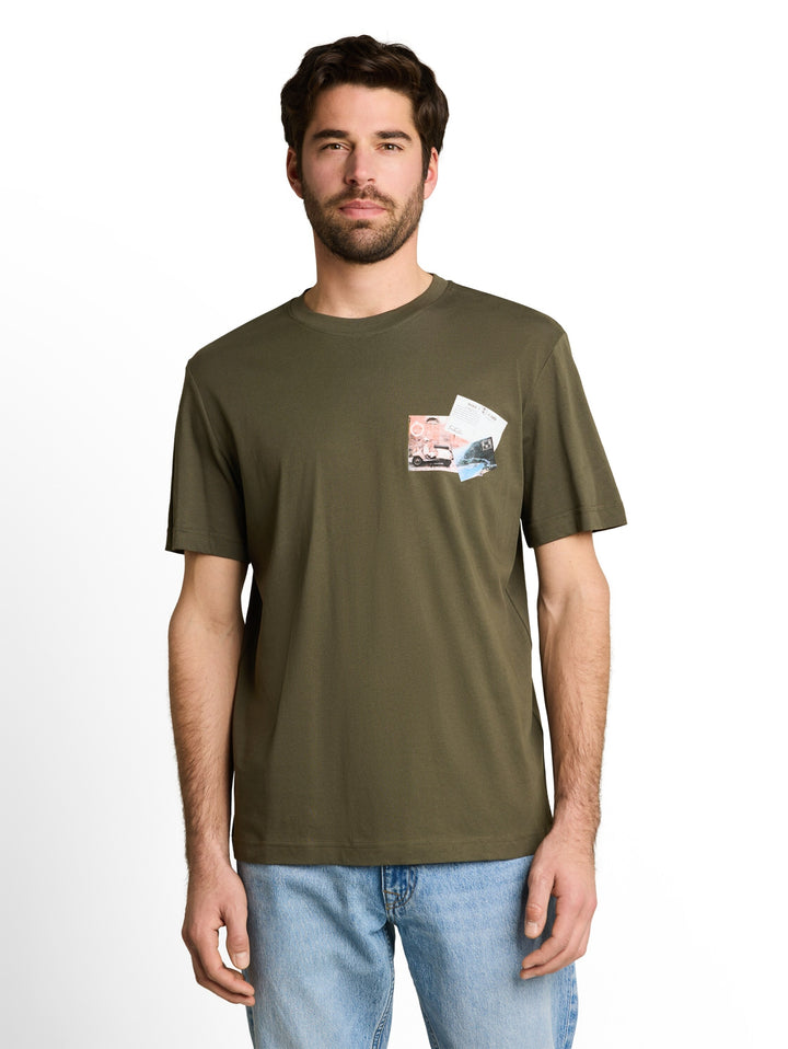 photo print t-shirt, deep leaf green 26543 Bild 5