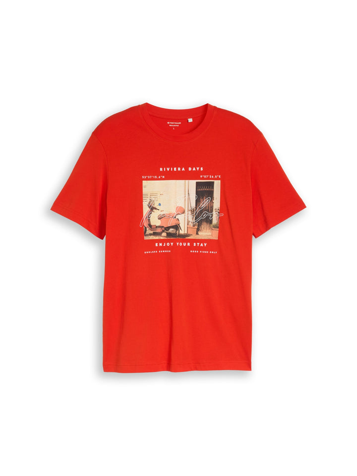 photo print t-shirt, orange red 18787 Bild 1