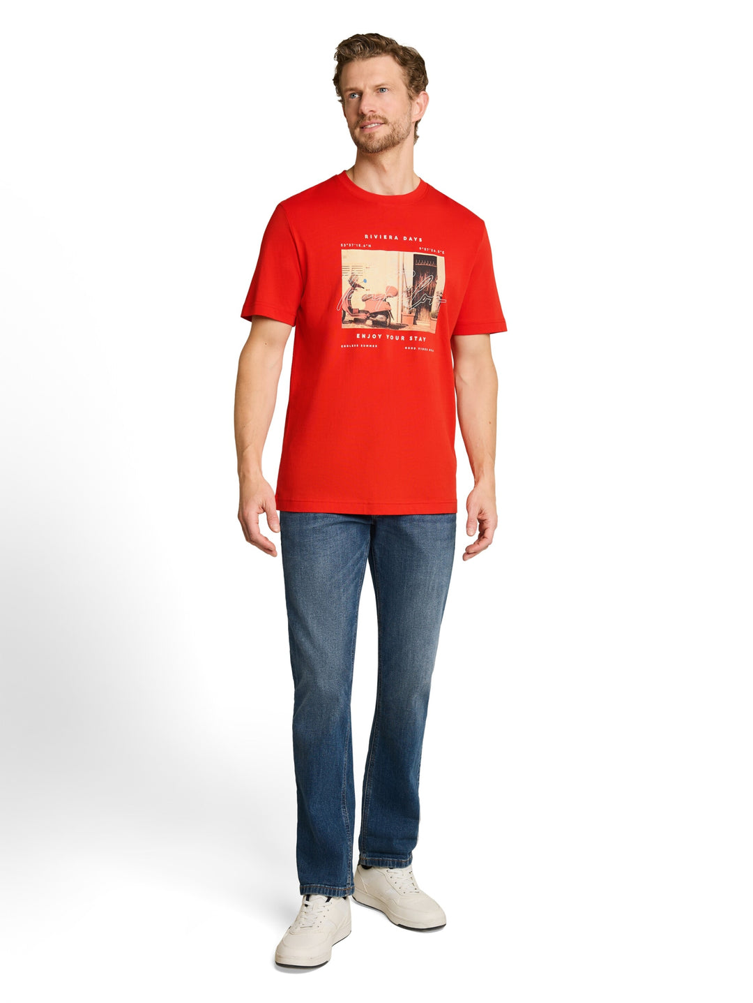photo print t-shirt, orange red 18787 Bild 3