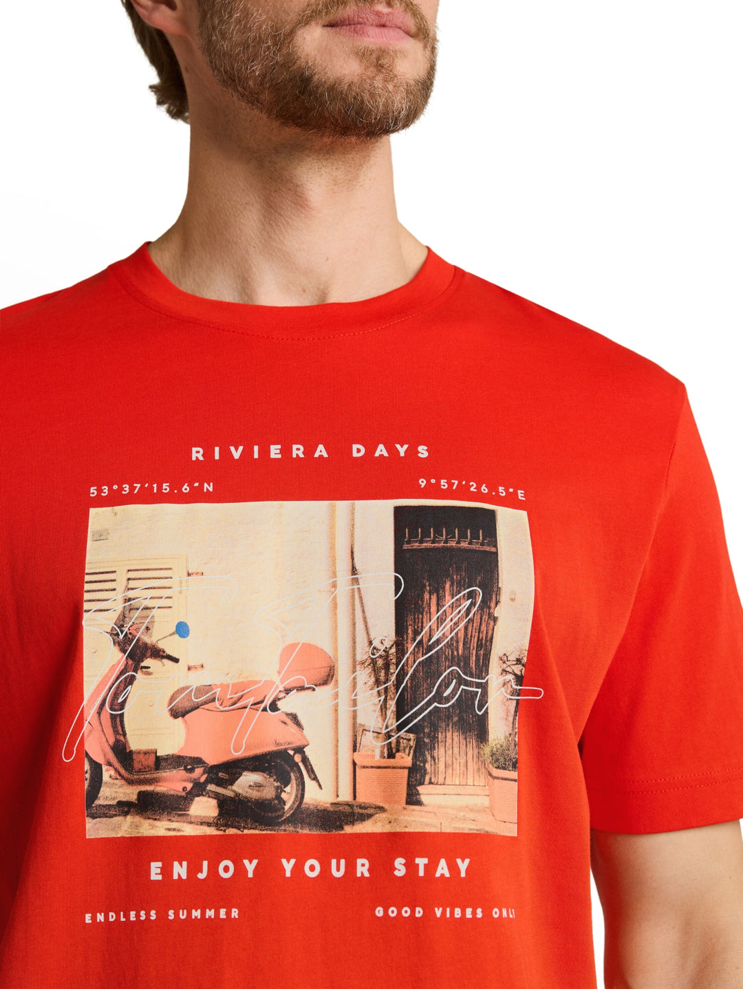 photo print t-shirt, orange red 18787 Bild 6