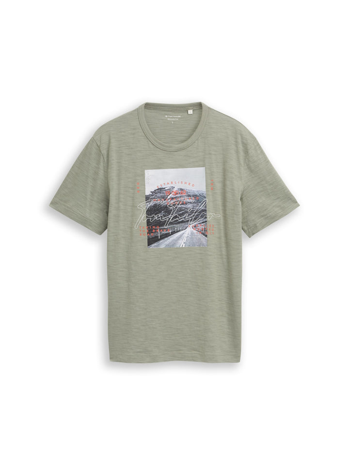 photoprint  t-shirt, Greyish Shadow Olive 10767 Bild 1