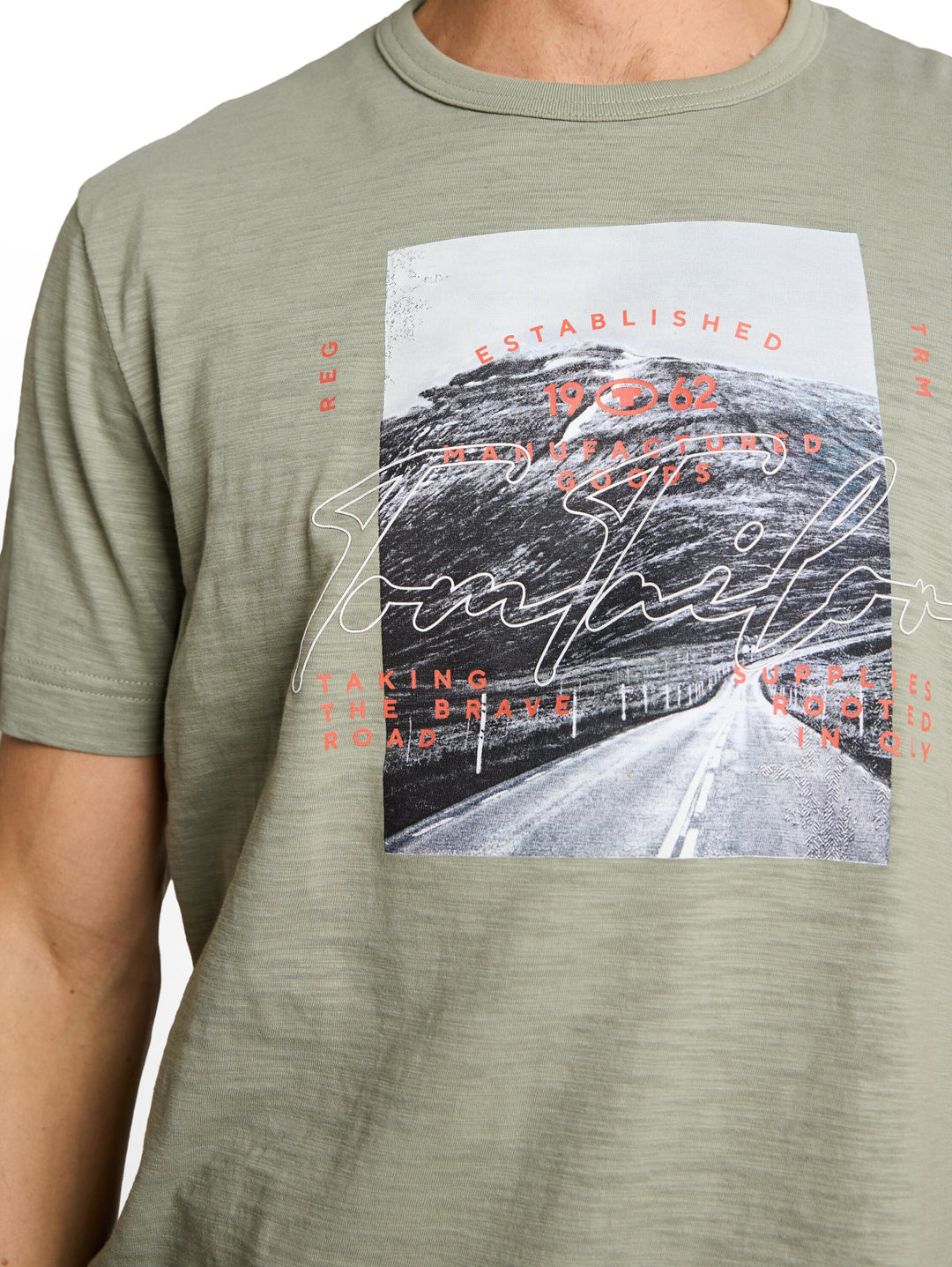 photoprint  t-shirt, Greyish Shadow Olive 10767 Bild 5