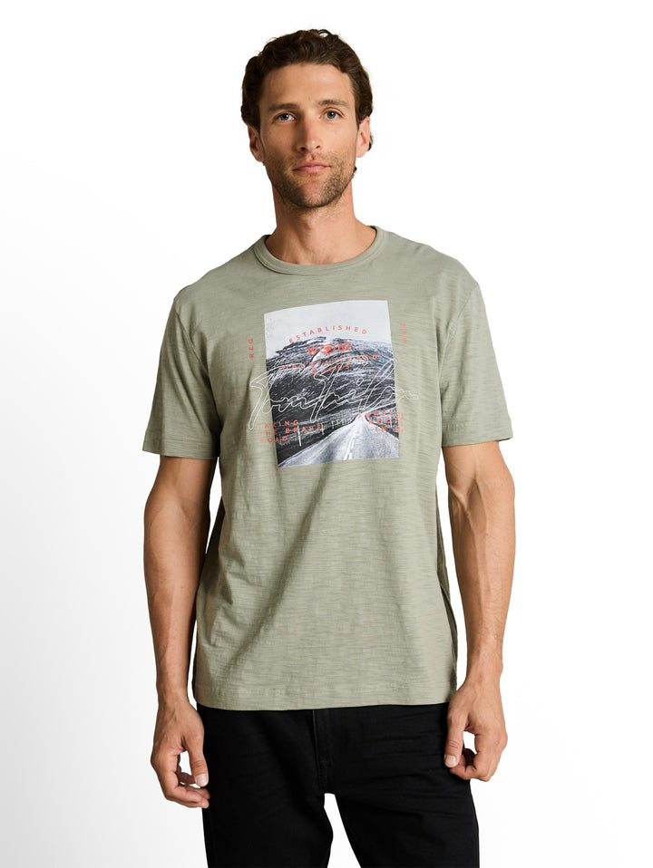 photoprint  t-shirt, Greyish Shadow Olive 10767 Bild 6