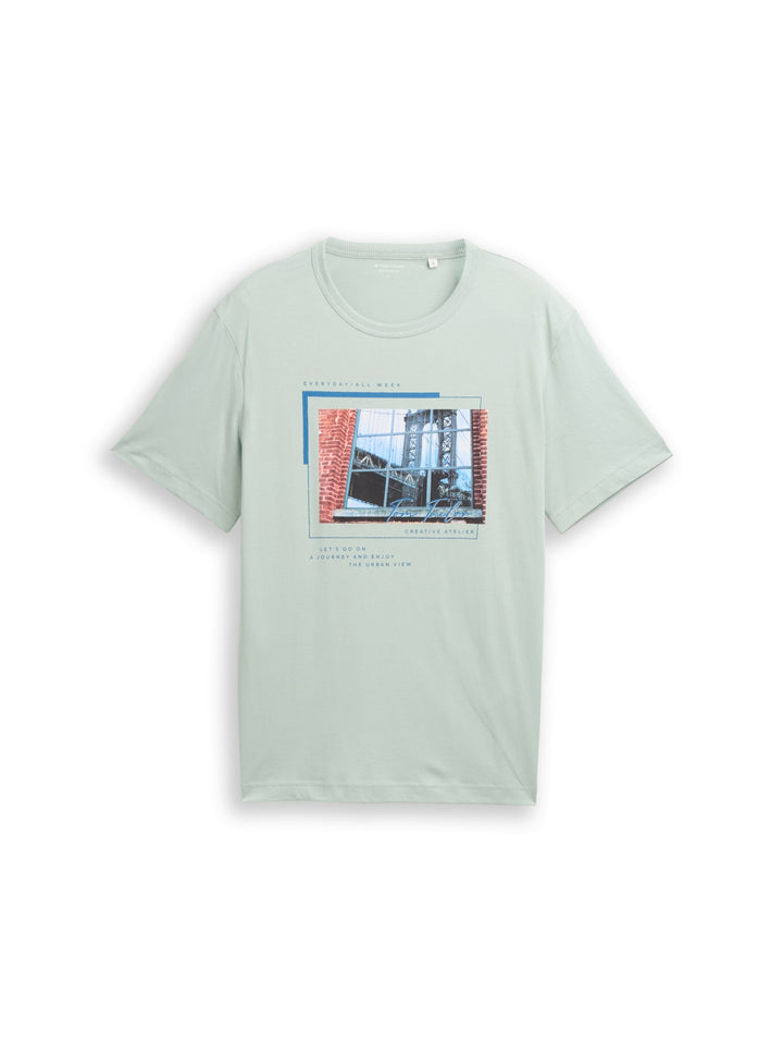 photoprint t-shirt, soft greyish green 12792 Bild 1