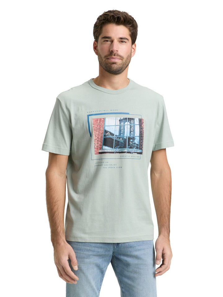 photoprint t-shirt, soft greyish green 12792 Bild 6