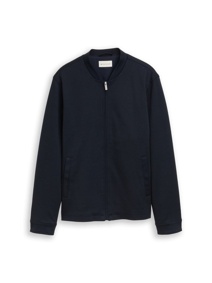 piqué bomber jacket, sky captain blue 10668 Bild 1