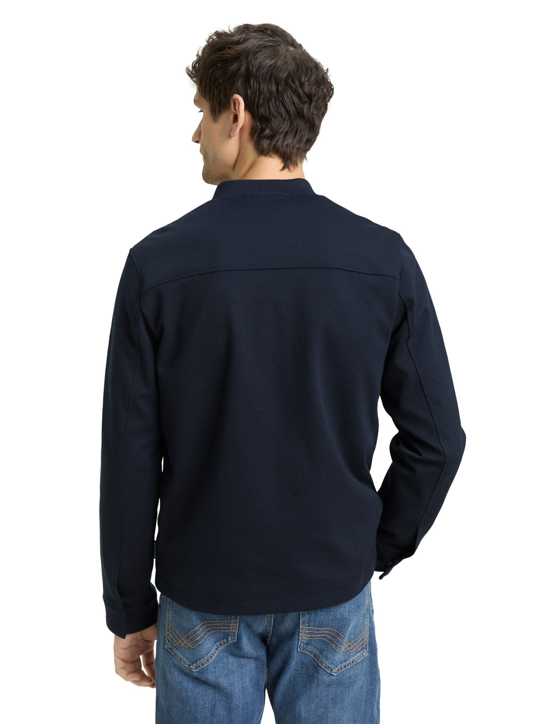 piqué bomber jacket, sky captain blue 10668 Bild 4