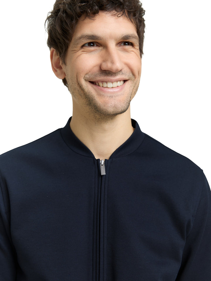 piqué bomber jacket, sky captain blue 10668 Bild 6