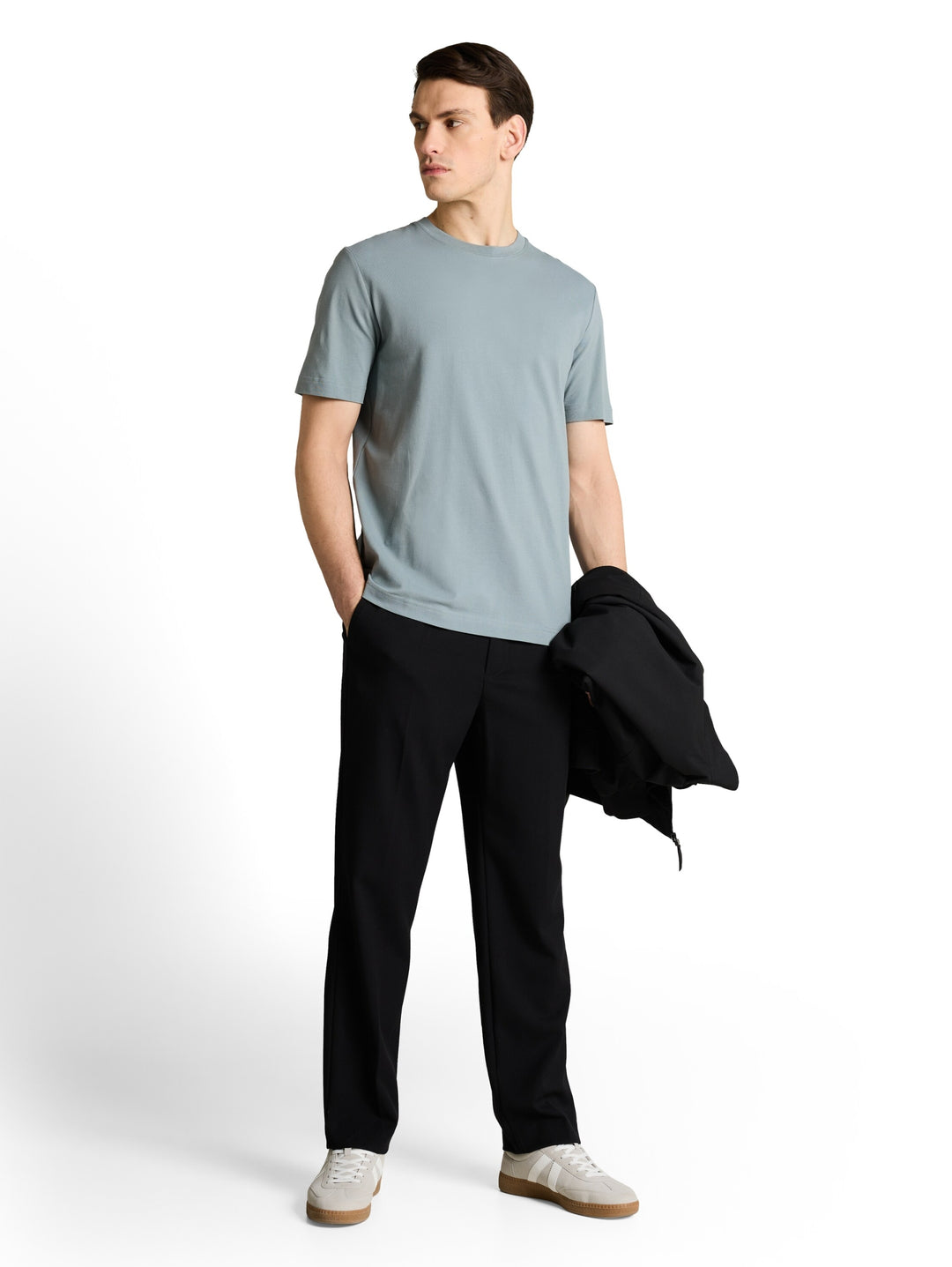 piqué t-shirt, grey mint 27475 Bild 3