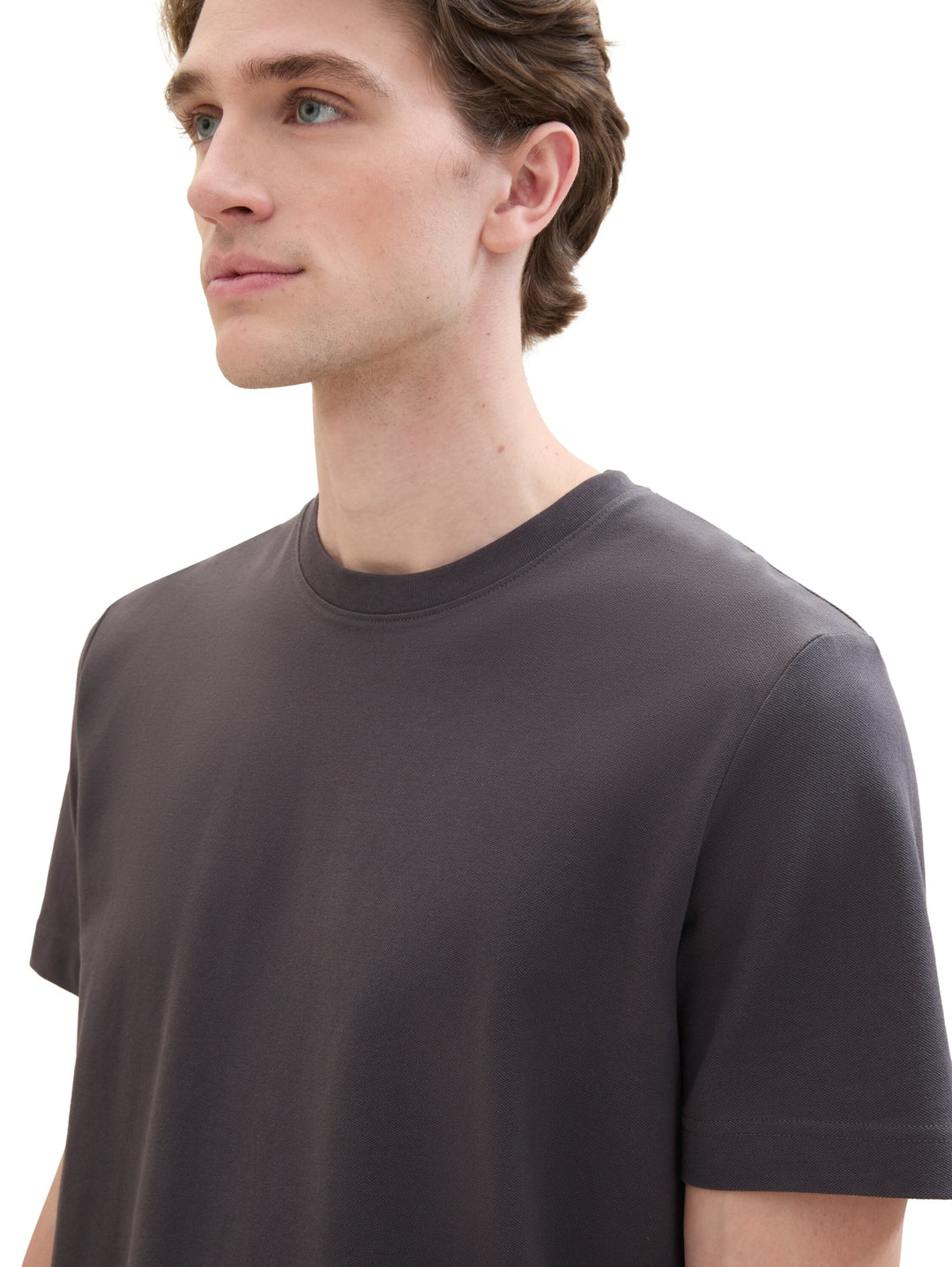 piqué t-shirt, Tarmac Grey 10899 Bild 6