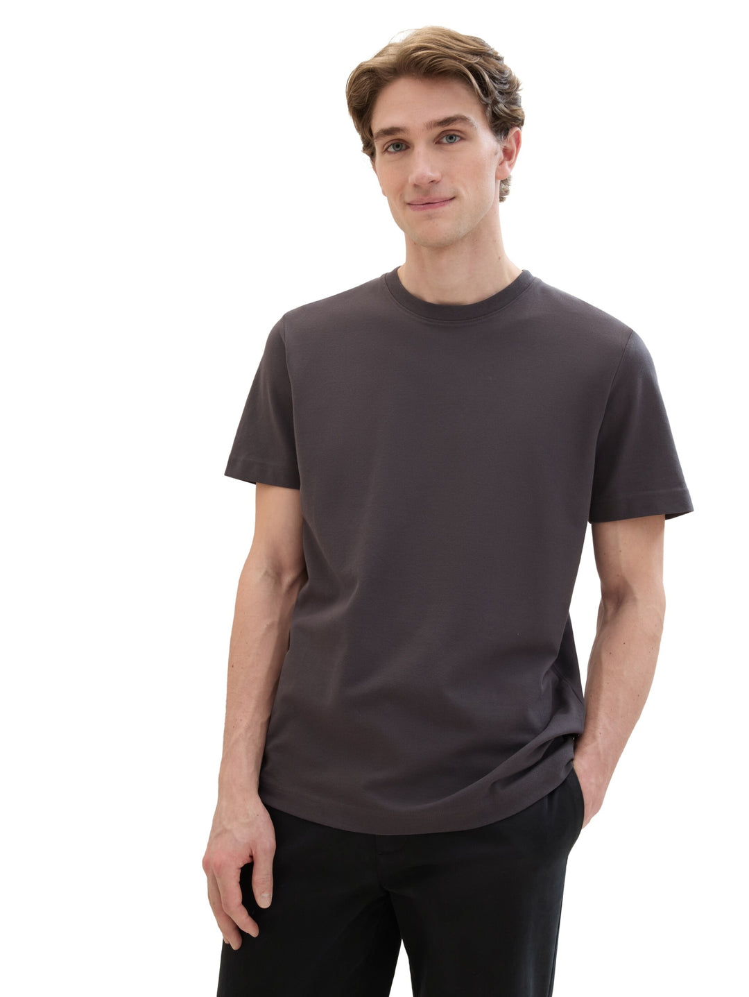 piqué t-shirt, Tarmac Grey 10899 Bild 7