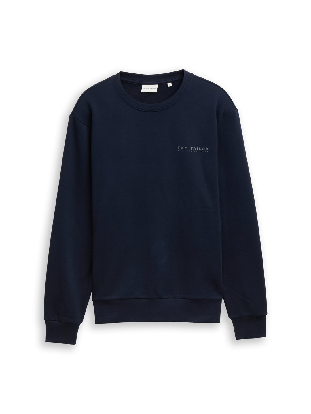 printed crew neck sweater, sky captain blue 10668 Bild 1