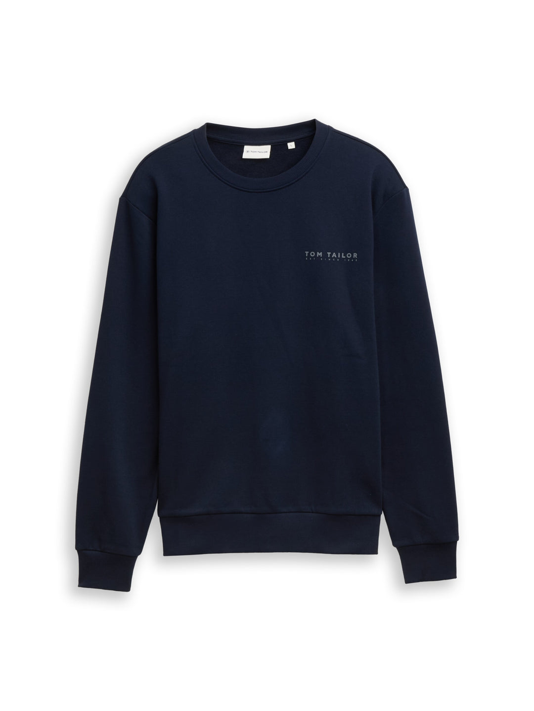 printed crew neck sweater, sky captain blue 10668 Bild 1