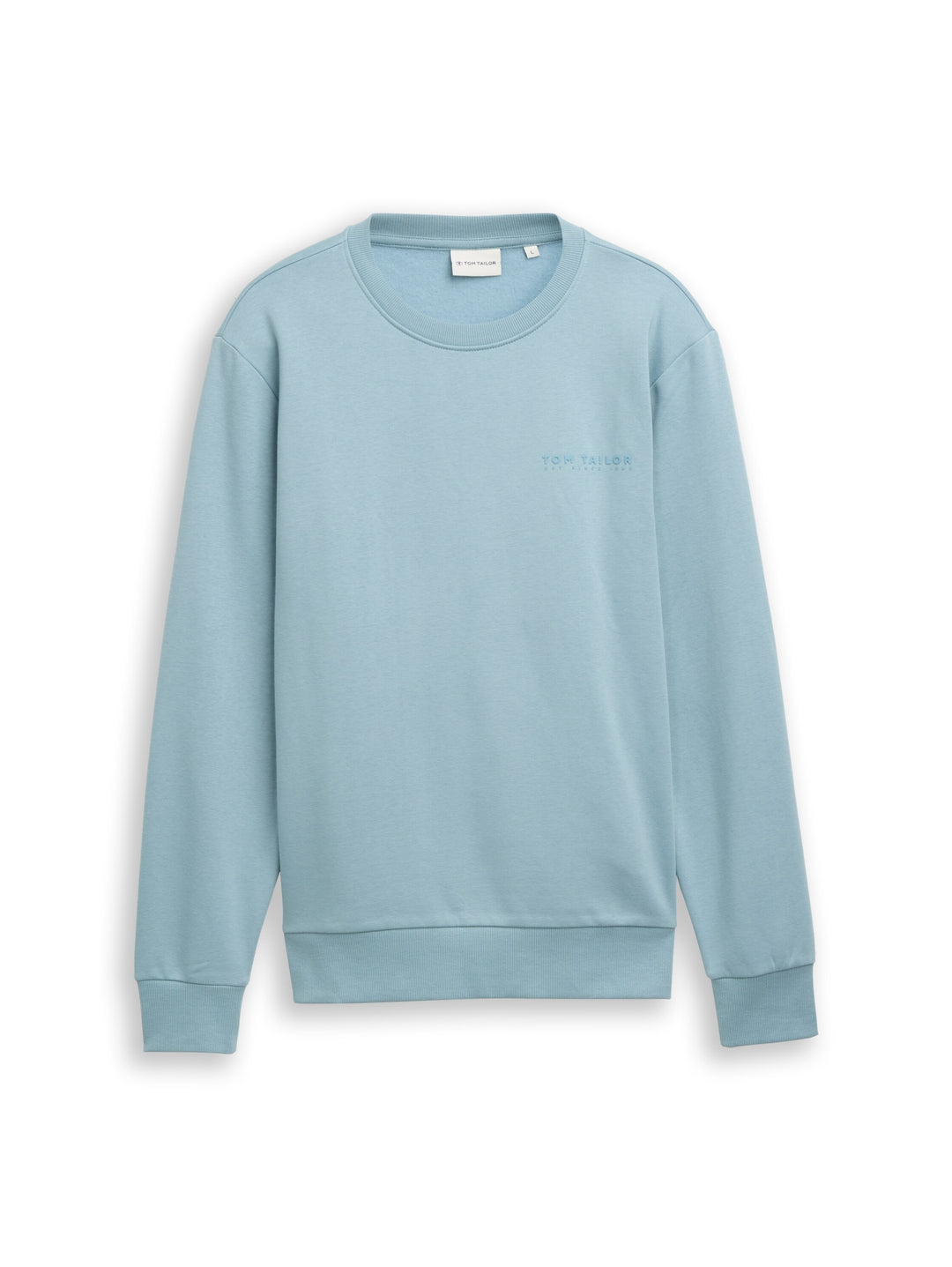 printed crew neck sweater, tourmaline 30838 Bild 1
