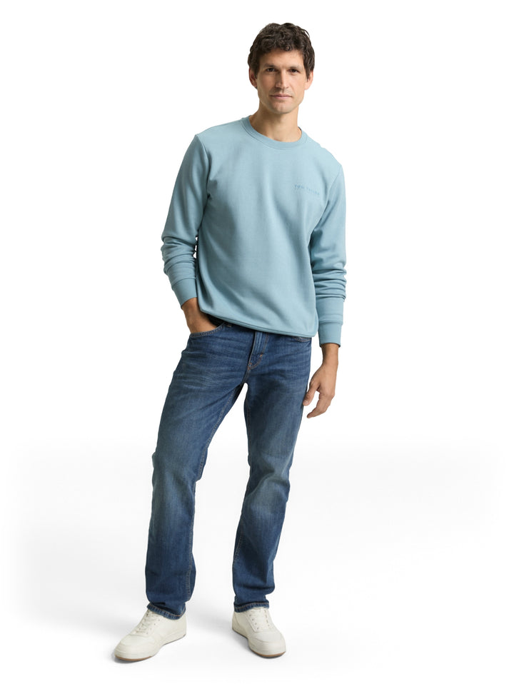 printed crew neck sweater, tourmaline 30838 Bild 3