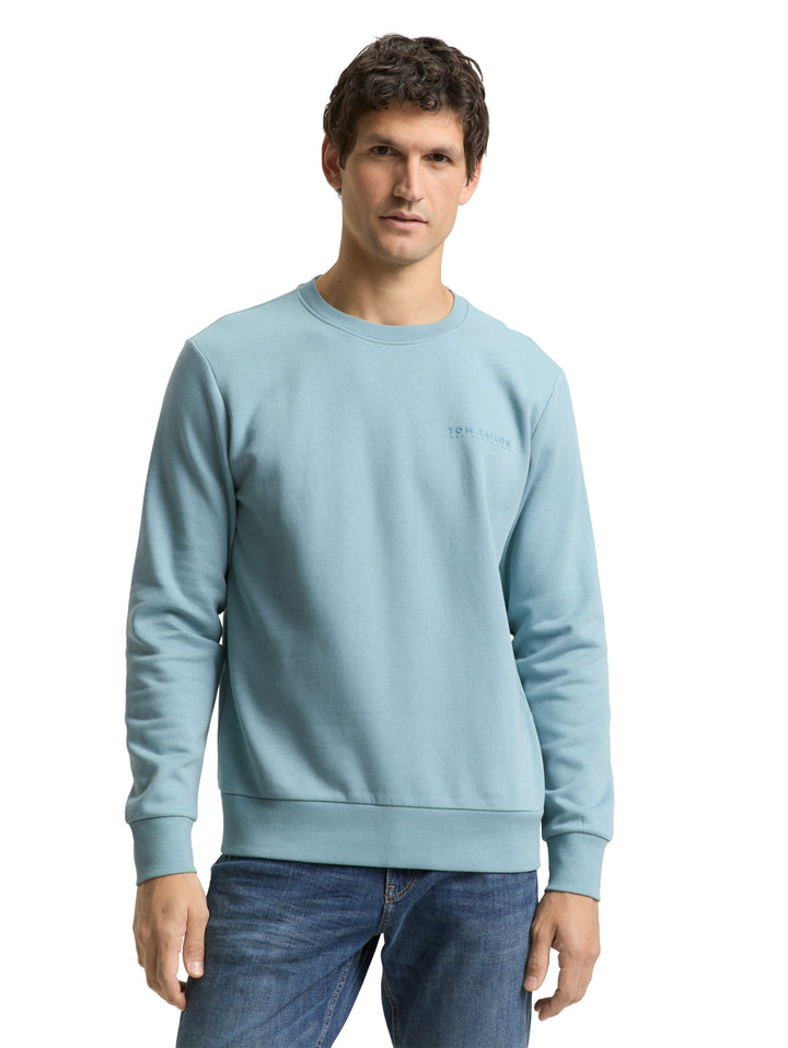 printed crew neck sweater, tourmaline 30838 Bild 5