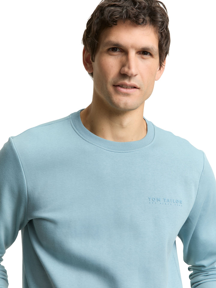 printed crew neck sweater, tourmaline 30838 Bild 6