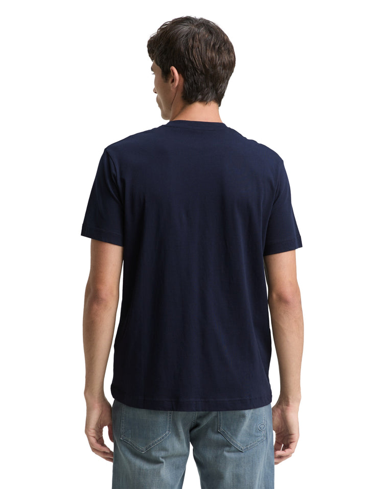 printed crewneck t-shirt, sky captain blue 10668 Bild 4