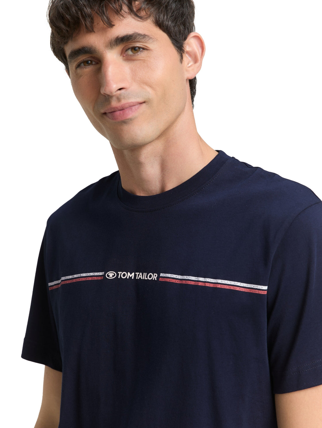 printed crewneck t-shirt, sky captain blue 10668 Bild 6