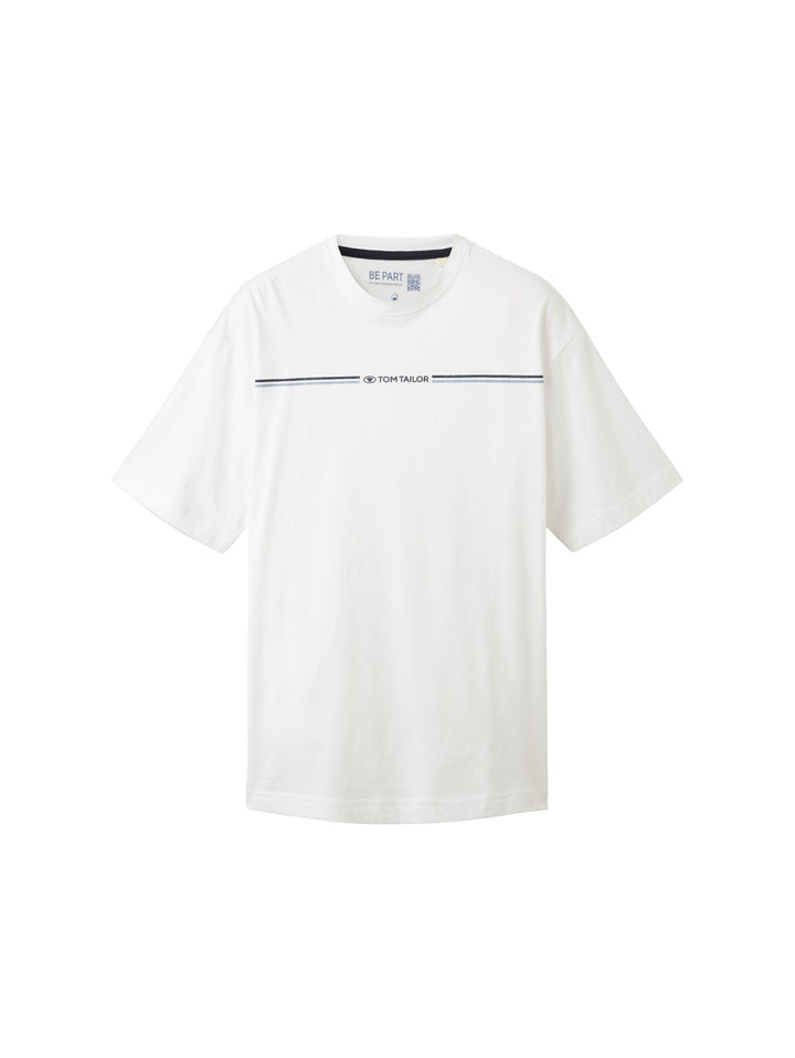 printed crewneck t-shirt, White 20000 Bild 1