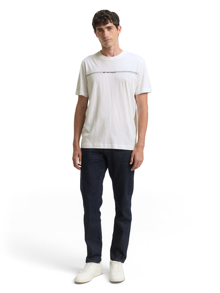 printed crewneck t-shirt, White 20000 Bild 3