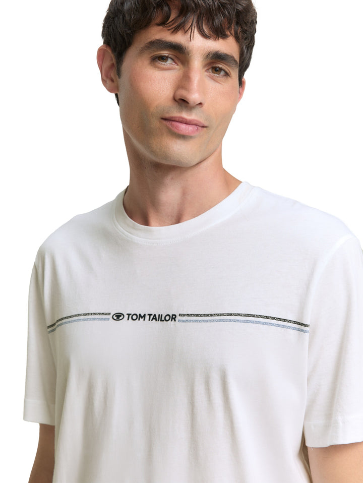 printed crewneck t-shirt, White 20000 Bild 5