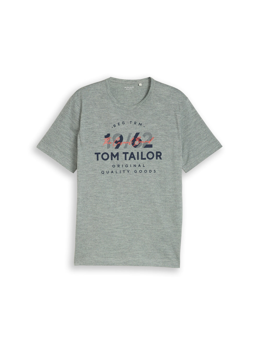 printed fine stripe t-shirt, green navy injected 40037 Bild 1