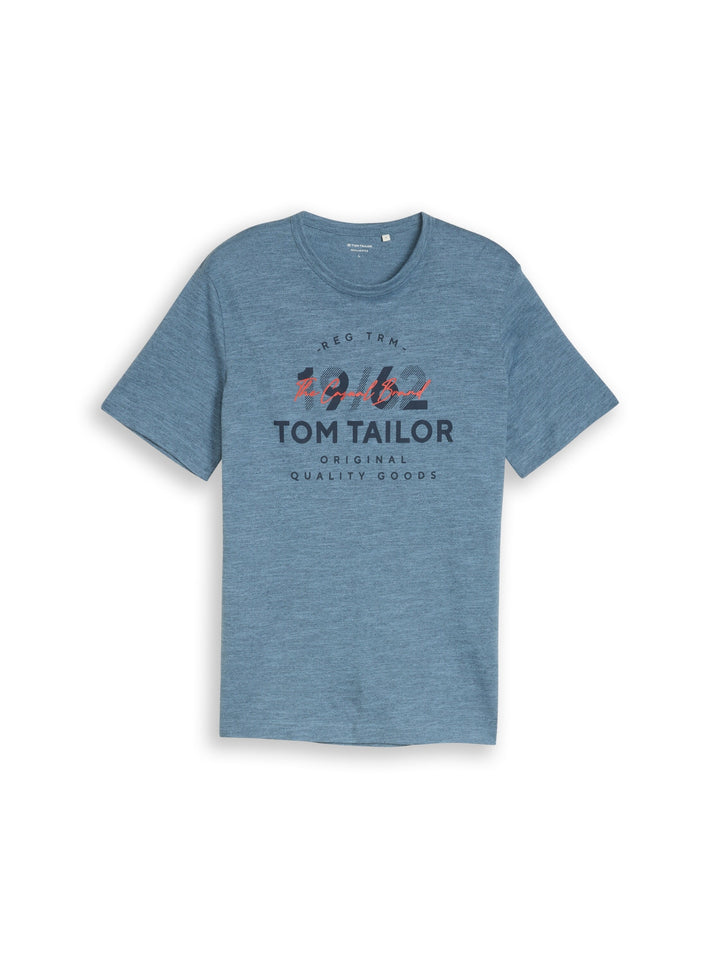 printed fine stripe t-shirt, spring blue navy injected 40035 Bild 1
