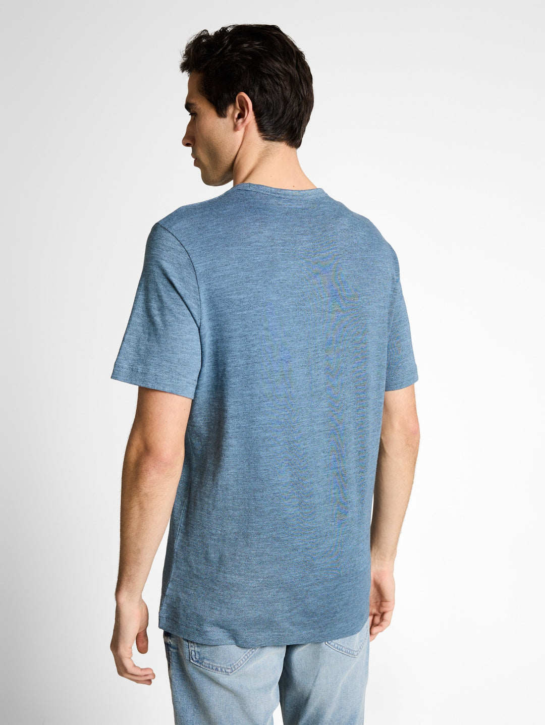 printed fine stripe t-shirt, spring blue navy injected 40035 Bild 4