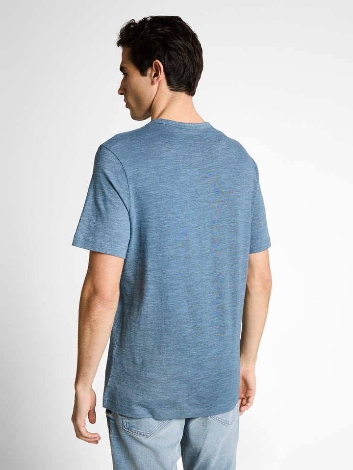 printed fine stripe t-shirt, spring blue navy injected 40035 Bild 4
