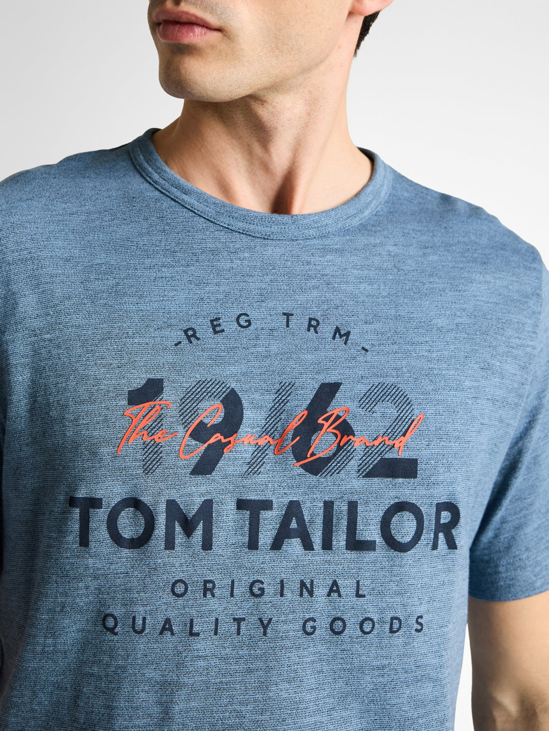 printed fine stripe t-shirt, spring blue navy injected 40035 Bild 6