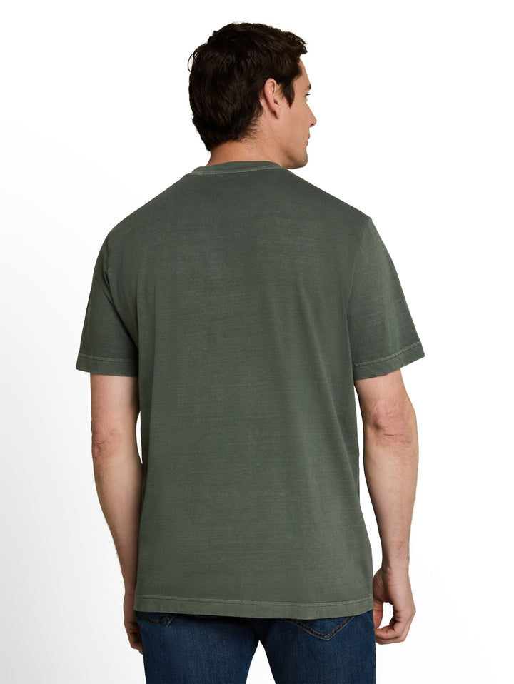 printed garment dye serafino, deep leaf green 26543 Bild 4
