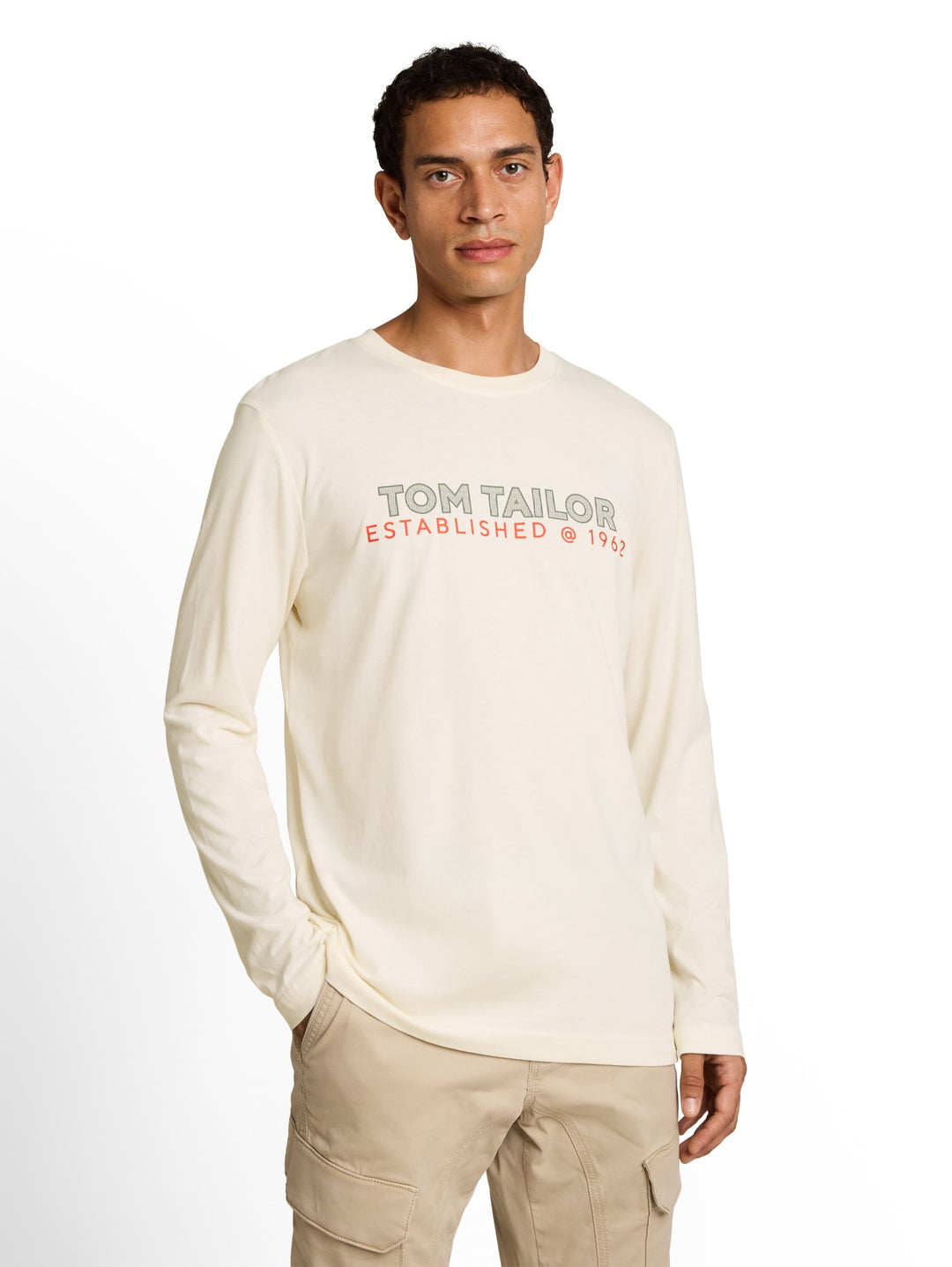 printed longsleeve, Gardenia White 10348 Bild 5