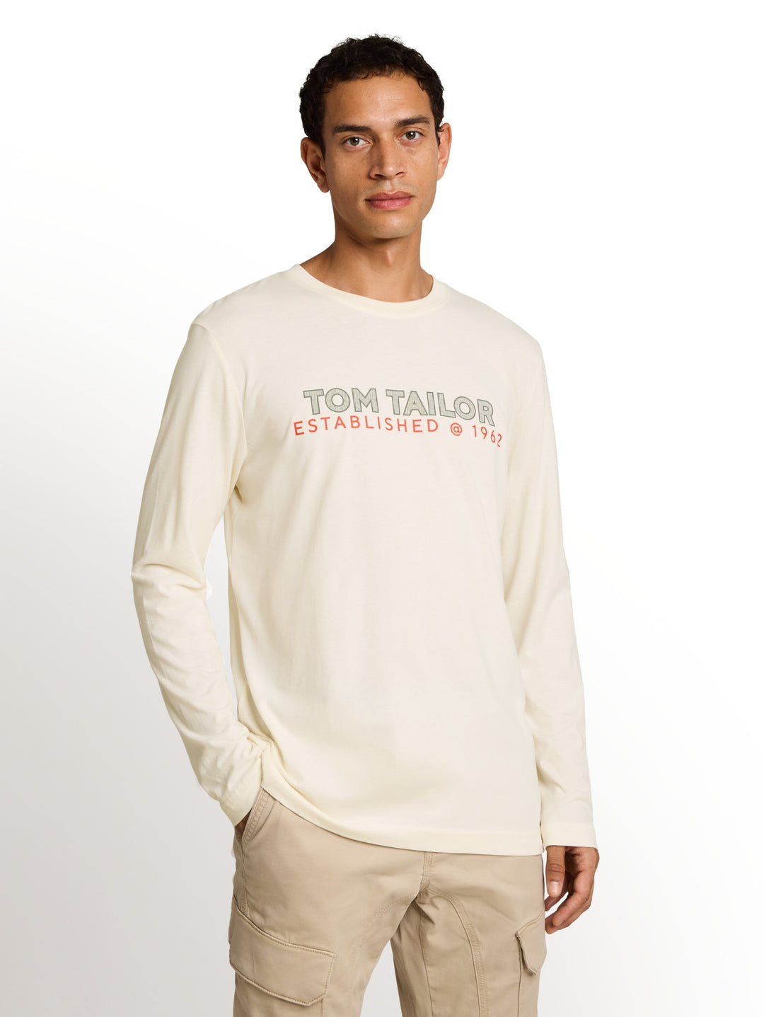 printed longsleeve, Gardenia White 10348 Bild 9