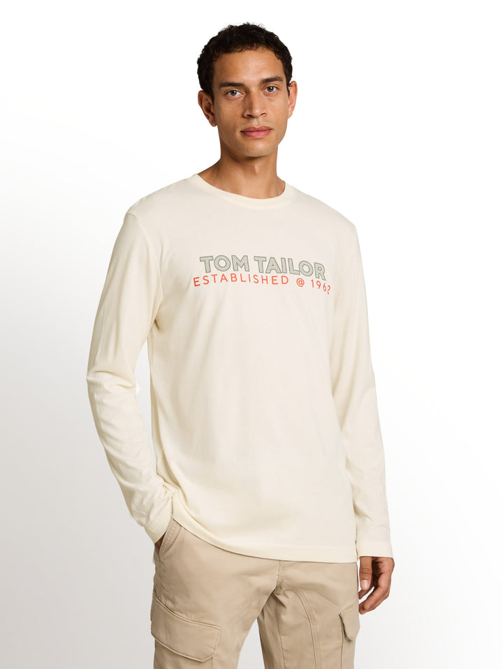 printed longsleeve, Gardenia White 10348 Bild 9