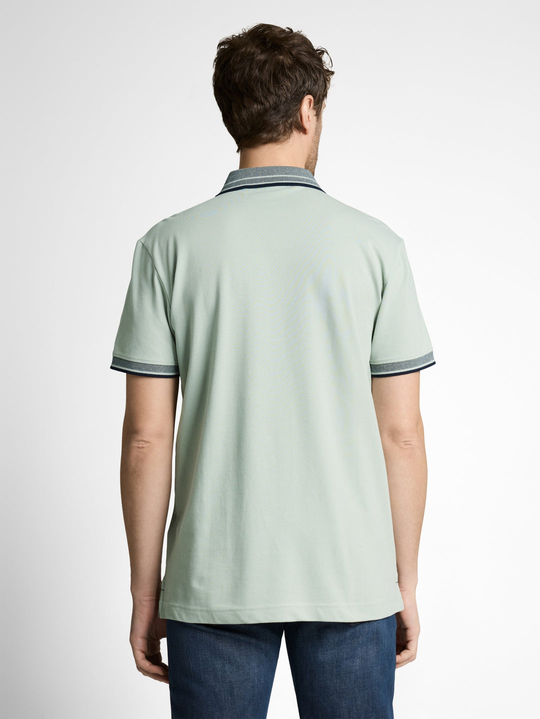 printed polo, soft greyish green 12792 Bild 4
