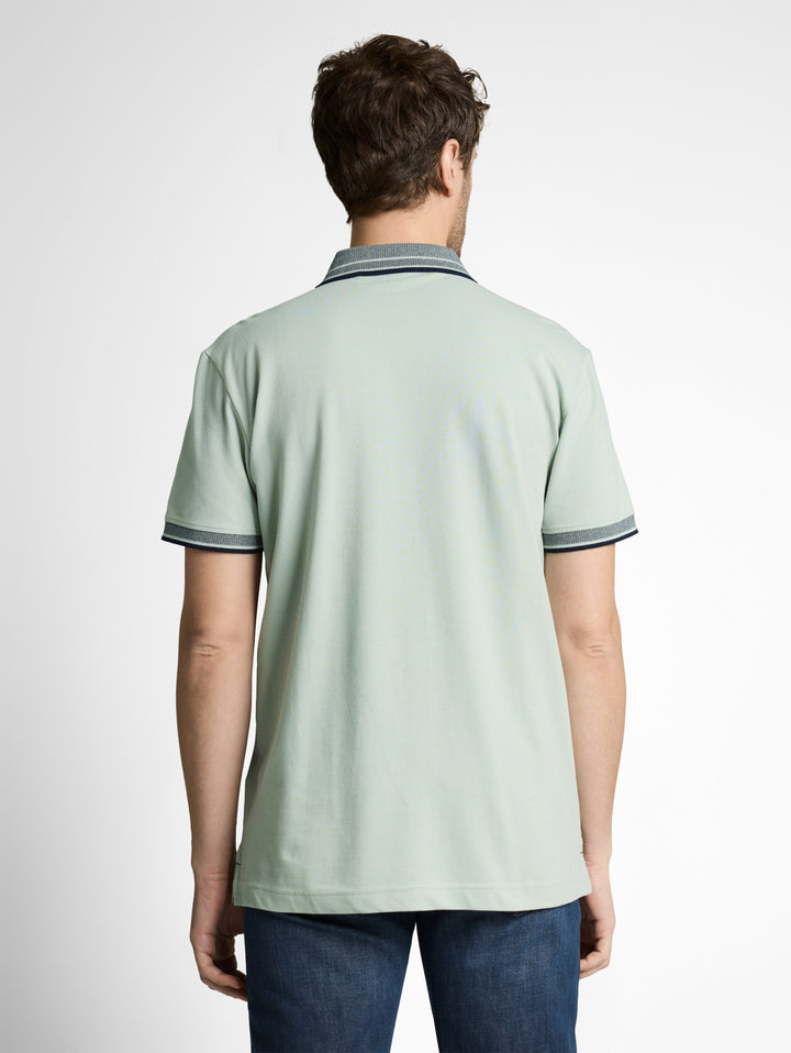 printed polo, soft greyish green 12792 Bild 4