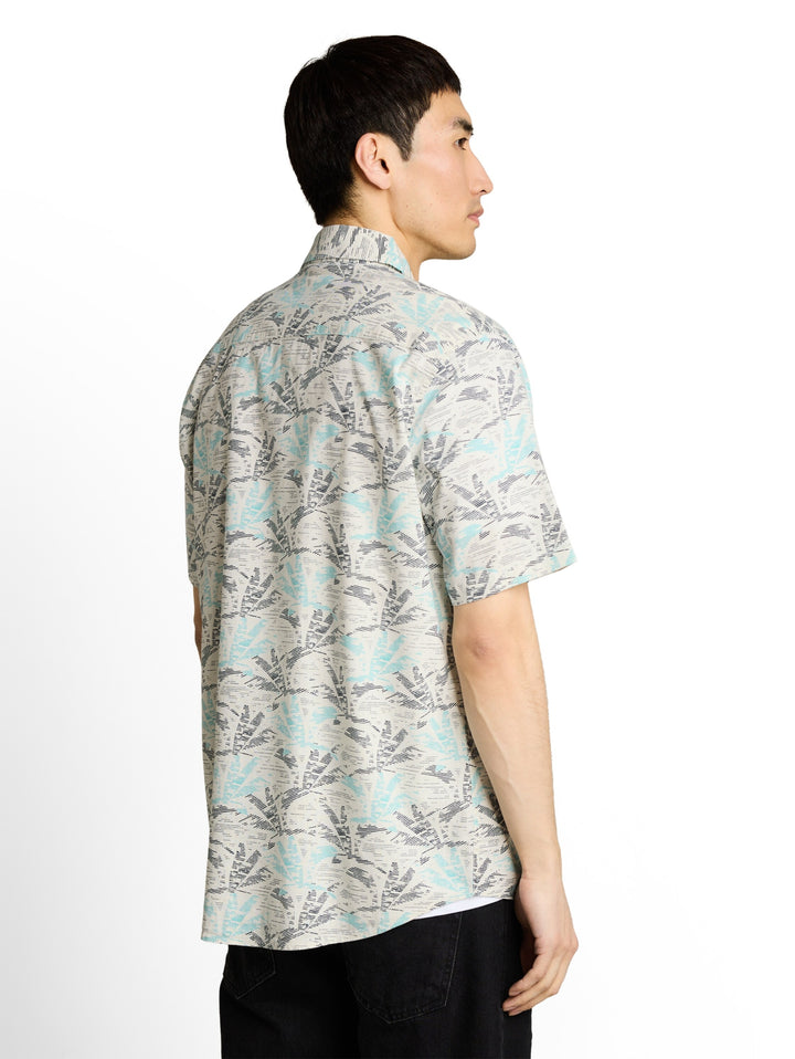 printed shirt, off white navy palm design 39713 Bild 10