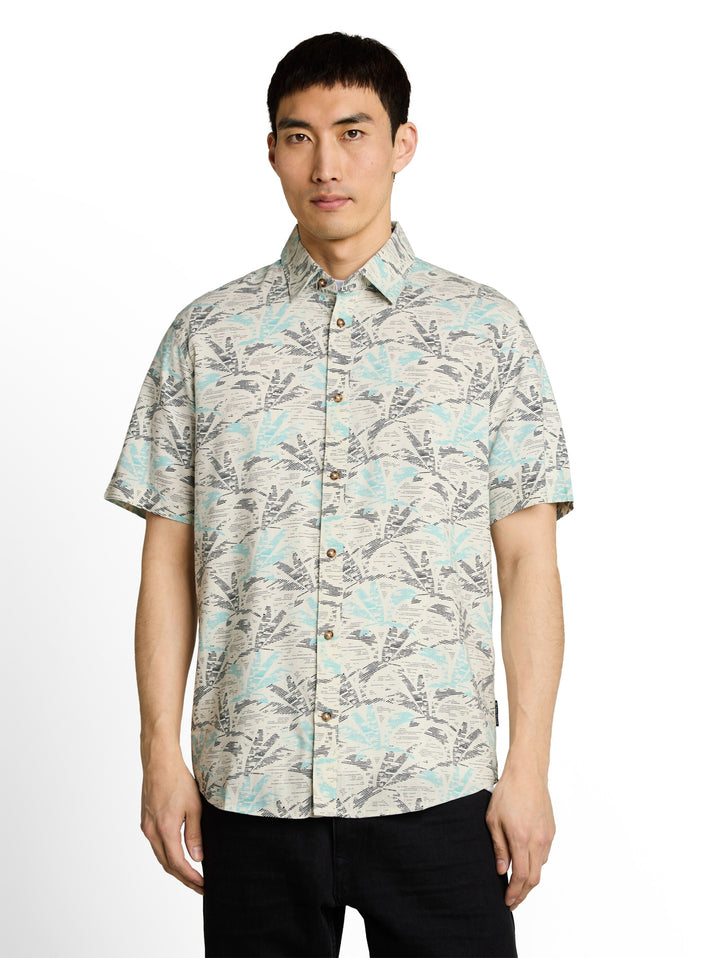 printed shirt, off white navy palm design 39713 Bild 12