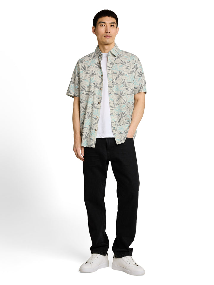 printed shirt, off white navy palm design 39713 Bild 9