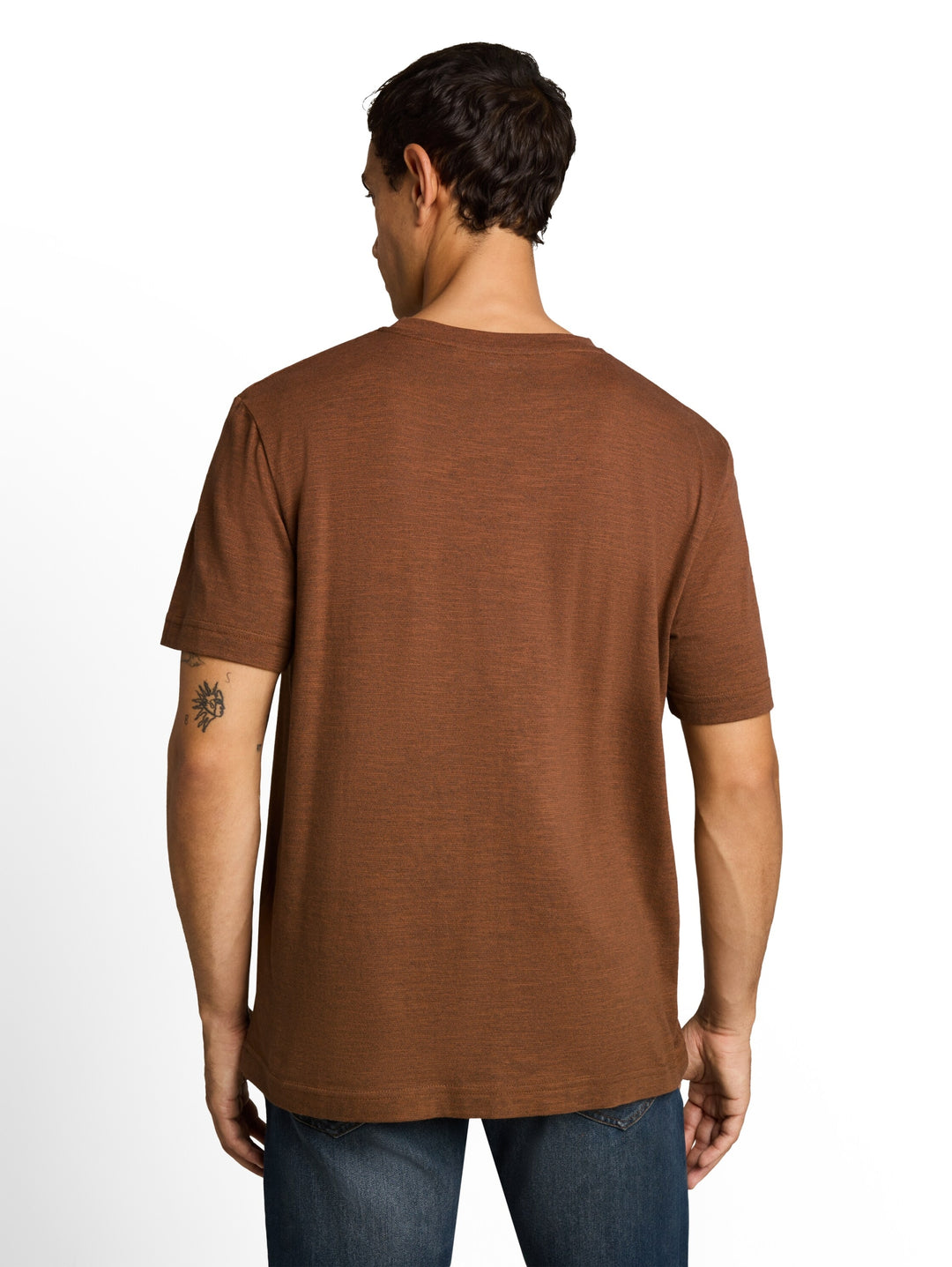 printed t-shirt, brown olive injected stripe 40927 Bild 4