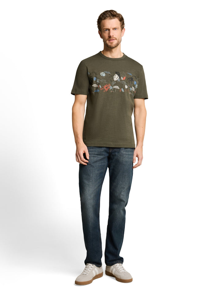 printed  t-shirt, deep leaf green 26543 Bild 3