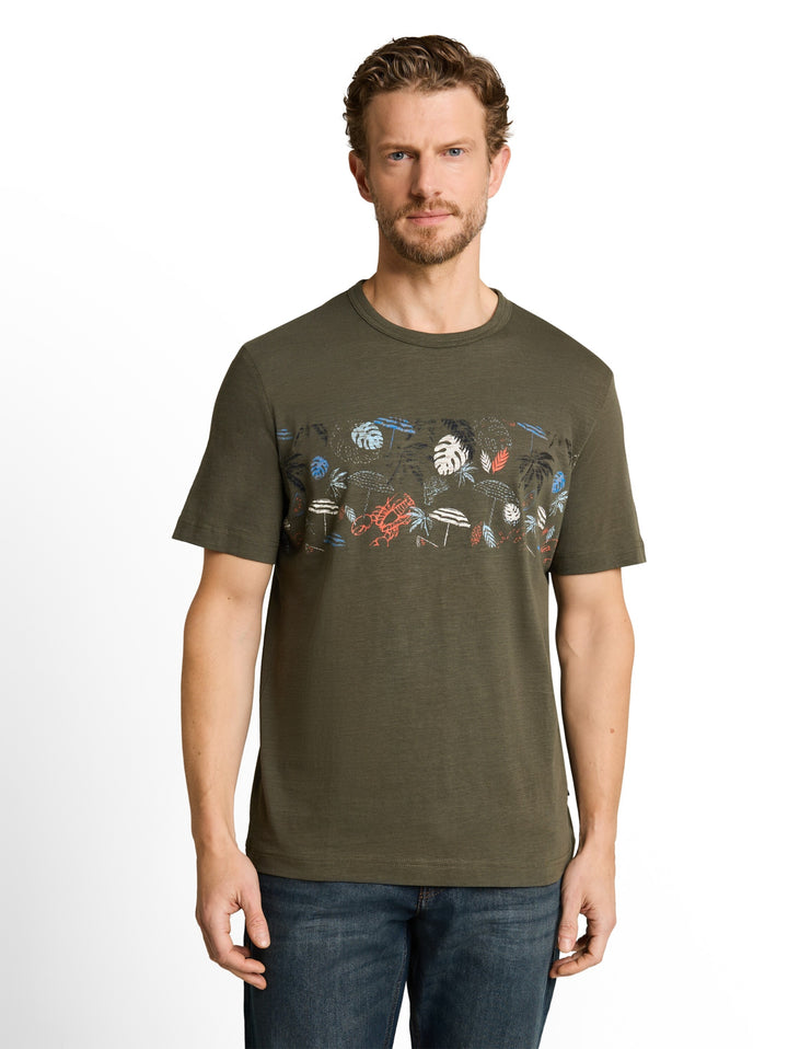 printed  t-shirt, deep leaf green 26543 Bild 5